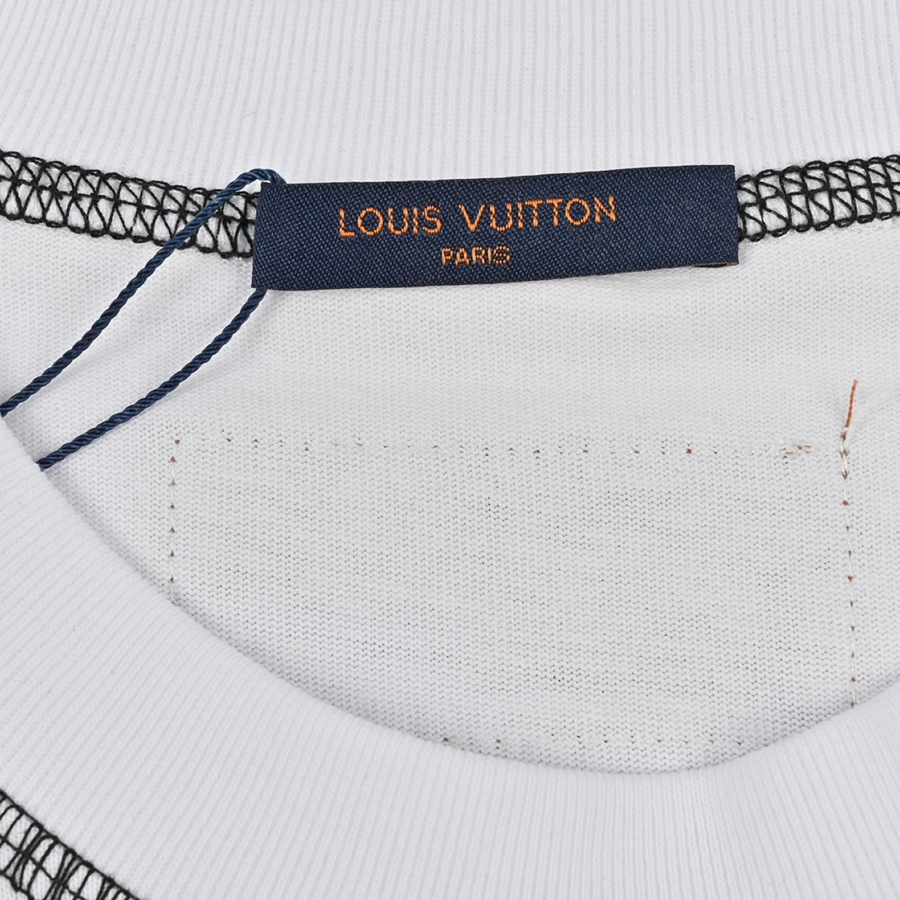 Louis Vuitton 24ss Stitching Cursive Embroidery Letters, Short Sleeves T Shirt (7) - newkick.app